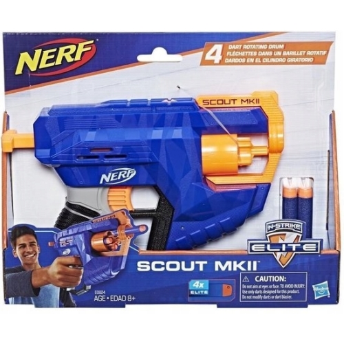 PISTOLET KARABIN NA STRZAŁKI NERF + 4 STRZAŁKI SCOUT MKII PREZENT