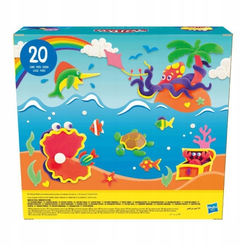Ciastolina Play-Doh 20 TUB Multicolor Magiczna Paka kolorowa 1,1 kg F2829