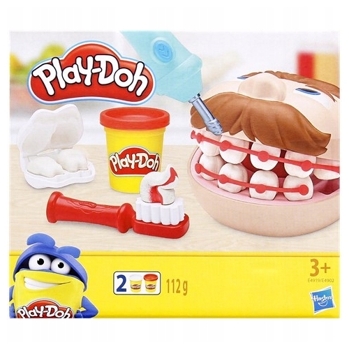 Ciastolina Mini Dentysta Play-Doh 2 tuby E4919 ZESTAW DLA DZIECI NA PREZENT