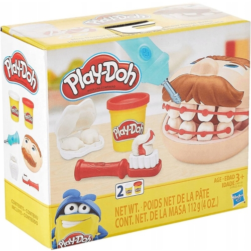 Ciastolina Mini Dentysta Play-Doh 2 tuby E4919 ZESTAW DLA DZIECI NA PREZENT