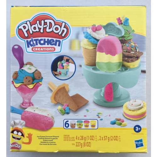 PLAY-DOH Ciastolina PlayDoh 6 TUB KARUZELA z LODAMI HASBRO F5332 E5112