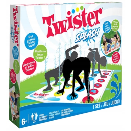 GRA OGRODOWA TWISTER SPLASH MATA WODNA ZRASZAJĄCA DUŻA 170 cm x 120 cm A1