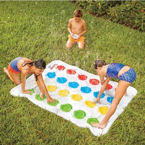 GRA OGRODOWA TWISTER SPLASH MATA WODNA ZRASZAJĄCA DUŻA 170 cm x 120 cm A1