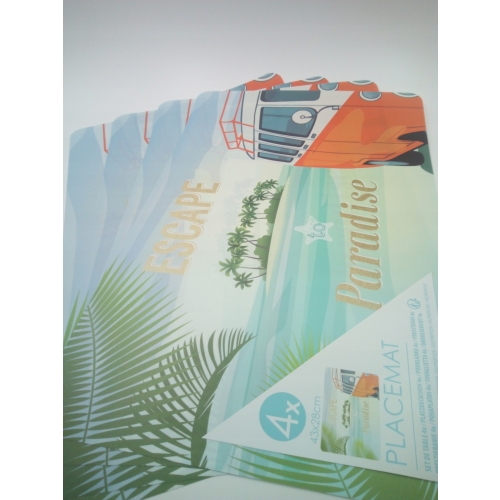 Mata stołowa podkładka pod talerze 4 sztuki 43 x 28 cm Escape Paradise