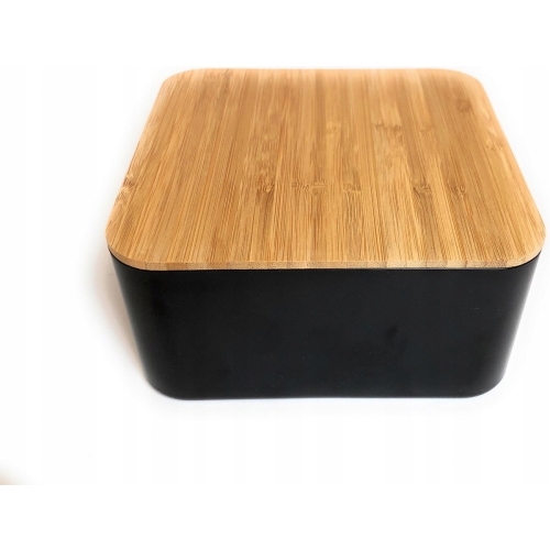 POJEMNIK BAMBUSOWY Z LUSTERKIEM ORGANIZER NOWOŚĆ wym. 14x14x7cm