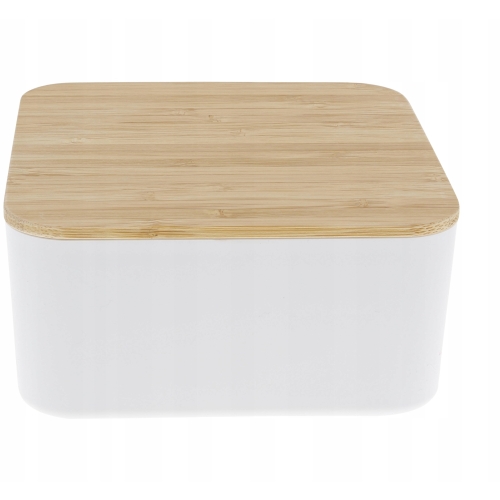 POJEMNIK BAMBUSOWY Z LUSTERKIEM ORGANIZER NOWOŚĆ wym. 14x14x7cm