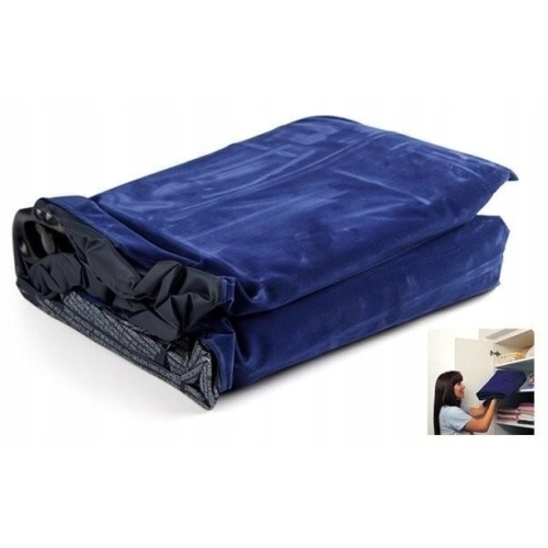 Dmuchany MATERAC WELUROWY 191x76x22 cm Intex Basen Jezioro Granatowy 68950