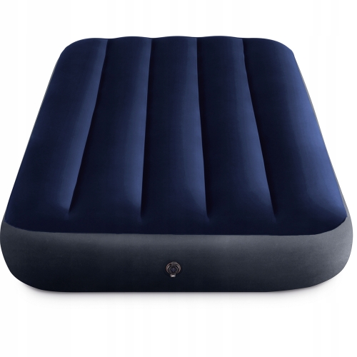 Dmuchany MATERAC WELUROWY 191x76x22 cm Intex Basen Jezioro Granatowy 68950