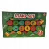 Zestaw stempelków dla dzieci STAMP SET 26szt czerw