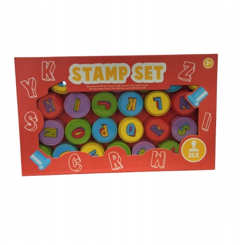 Zestaw stempelków dla dzieci STAMP SET 26szt nieb.
