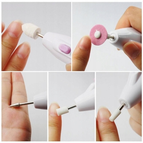 Frezarka do paznokci zestaw manicure pedicure 7 el