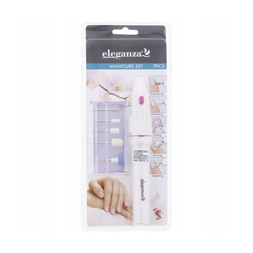 Frezarka do paznokci zestaw manicure pedicure 7 el