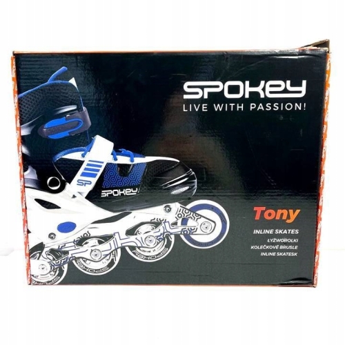 ŁYŻWOROLKI REGULOWANE RÓŻOWE SPOKEY TONY 30-33