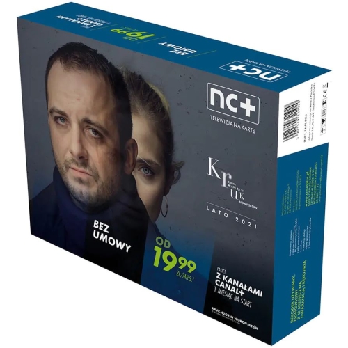 PREPAID CANAL+ dekoder nBox 2850ST PVR pakiet START+ 12 miesięcy bez umowy
