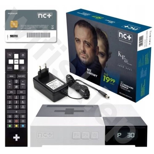 PREPAID CANAL+ dekoder nBox 2850ST PVR pakiet START+ 12 miesięcy bez umowy