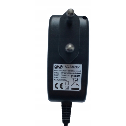 ORYGINALNY Zasilacz firma PHILIPS model P018HE1201 12V 1,5A 1500mA