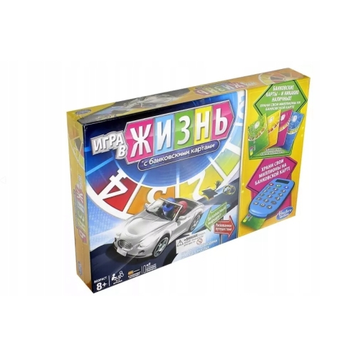 Gra planszowa Życie Nauka Kariera Rosyjska czytnik kart bankowych Hasbro