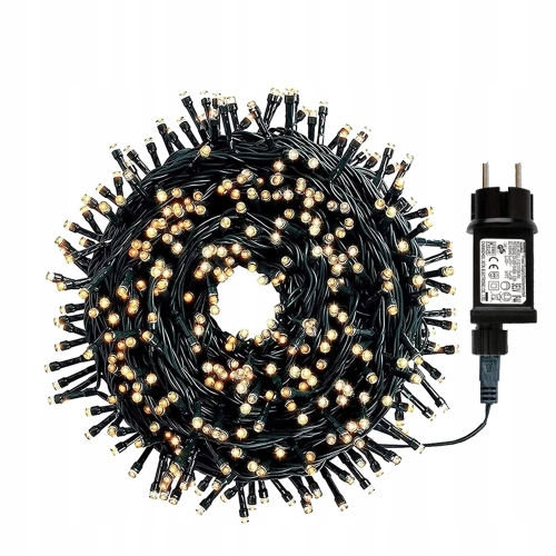 LAMPKI CHOINKOWE OŚWIETLENIE LED ZEWNĘTRZNE 15M 8 TRYBÓW IP44 540 LEDÓW