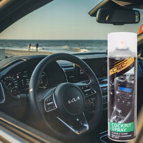 SPRAY DO CZYSZCZENIA KOKPITU COCKPIT DESKI ROZDZIELCZEJ PLASTIKÓW SAMOCHÓD