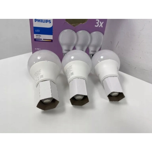 3 X ŻARÓWKI PHILIPS LED 470 LUMENÓW BIAŁE 3000KW E27 220-240V AC 50/60Hz