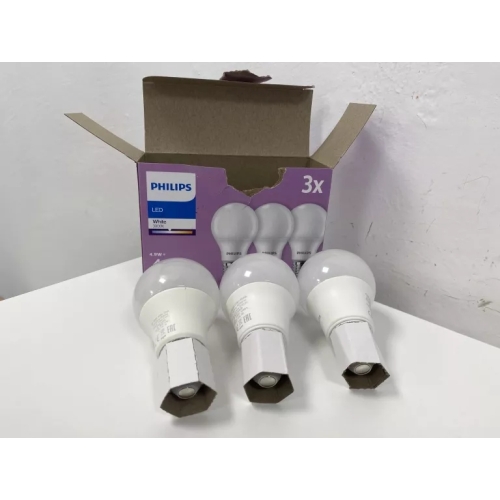 3 X ŻARÓWKI PHILIPS LED 470 LUMENÓW BIAŁE 3000KW E27 220-240V AC 50/60Hz