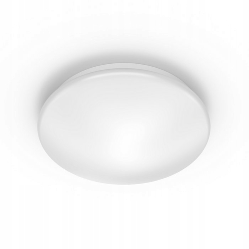 Plafon okrągły LED 10W lampa sufitowa Philips 25 x 6,8 cm CL200 biała MOIRE
