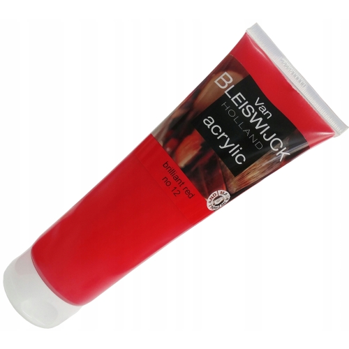 Farba akrylowa profesjonalna tuba Brilliant Red no.12 Van Bleiswijck 250ml