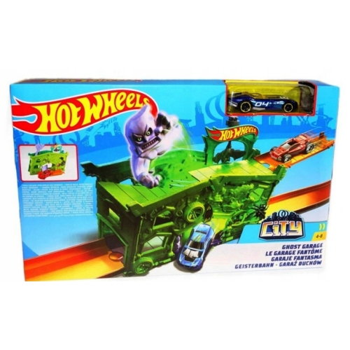Tor samochodowy City Blaze Garaż Duchów Ghost Garage Hot Wheels FJN38