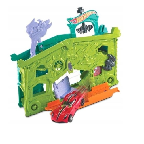 Tor samochodowy City Blaze Garaż Duchów Ghost Garage Hot Wheels FJN38