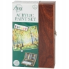 Farby akwarelowe 70 elementów w metalowym etui NEW