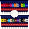 FARBY AKRYLOWE ZESTAW FARB AKRYLOWYCH W TUBKACH 24 szt x 12ml SUPER PALETKA