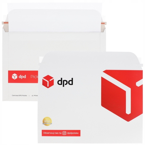 Tekturowe Kurierskie koperty DPD 335x235 mm zestaw 50 sztuk format A4/C4