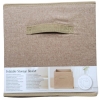 Składany kosz do przechowywania Home Accents organizer 30 cm beż tłoczony