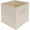 Składany kosz do przechowywania Home Accents organizer 30 cm beż tłoczony