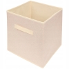 Składany kosz do przechowywania Home Accents organizer 30 cm beż tłoczony