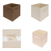 Składany kosz do przechowywania Home Accents organizer 30 cm beż tłoczony