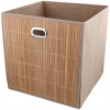 Składany kosz do przechowywania Home Accents organizer 30 cm beż tłoczony