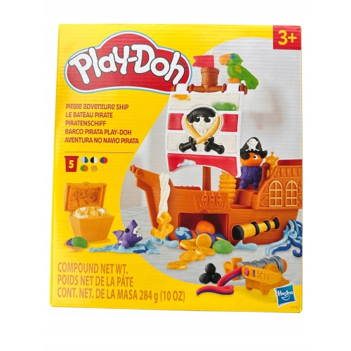 PLAY-DOH CIASTOLINA STATEK PIRACKI PIRACI DUŻY ZESTAW HASBRO 5 TUB NOWOŚĆ