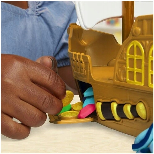 PLAY-DOH CIASTOLINA STATEK PIRACKI PIRACI DUŻY ZESTAW HASBRO 5 TUB NOWOŚĆ