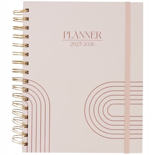 Planer 2025-2026 Grafix kalendarz codzienny spiralny kalendarium elegancki