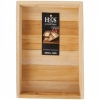 TACA DREWNIANA MAŁA Z UCHWYTAMI DREWNO TEKOWE TEAK FSC 26 x 18 x 4.5 cm