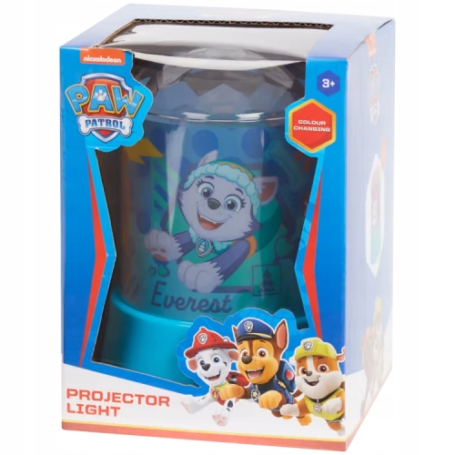 Lampka lampa nocna z projektorem cylindrycznym zmieniająca kolor Paw Patrol