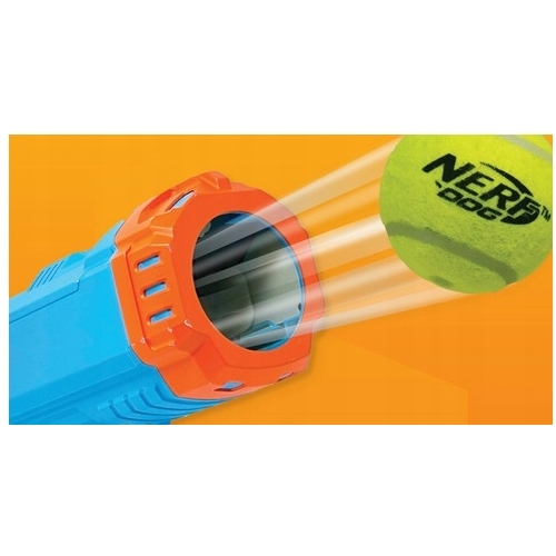 NERF DOG Wyrzutnia Pistolet Niepiszcząca Piłka Tenisowa Zabawka Dla Psa 12m