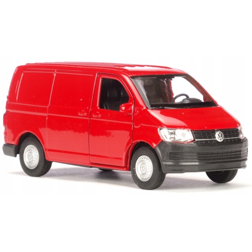 Volkswagen Transporter T6 kolekcjonerski model samochodu metal Welly RED