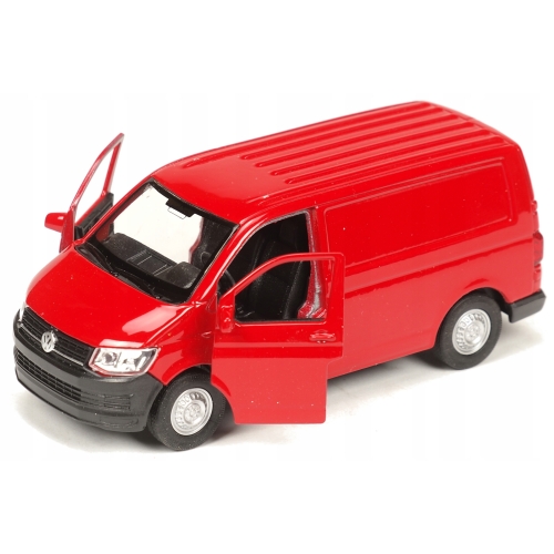 Volkswagen Transporter T6 kolekcjonerski model samochodu metal Welly RED