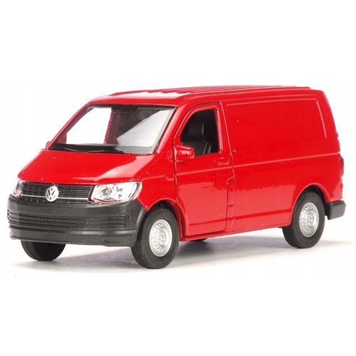 Volkswagen Transporter T6 kolekcjonerski model samochodu metal Welly RED