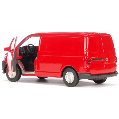 Volkswagen Transporter T6 kolekcjonerski model samochodu metal Welly RED