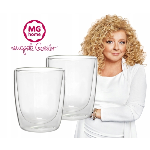 SZKLANKI TERMICZNE 2 ścianki MG HOME MAGDA GESSLER LINIA RENZA 2 x 300 ML