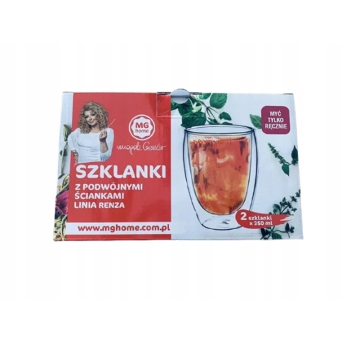SZKLANKI TERMICZNE 2 ścianki MG HOME MAGDA GESSLER LINIA RENZA 2 x 300 ML