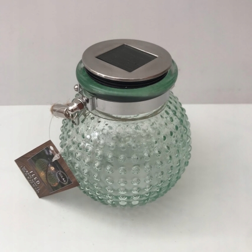 LAMPA SOLARNA LATARENKA OGRODOWA Z UCHWYTEM JUTA LED BIAŁA CIEPŁA GREEN